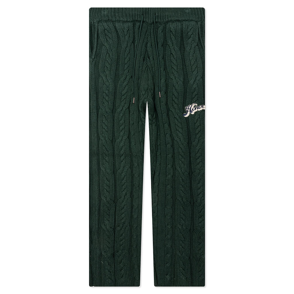 Cable Knit Pant Green