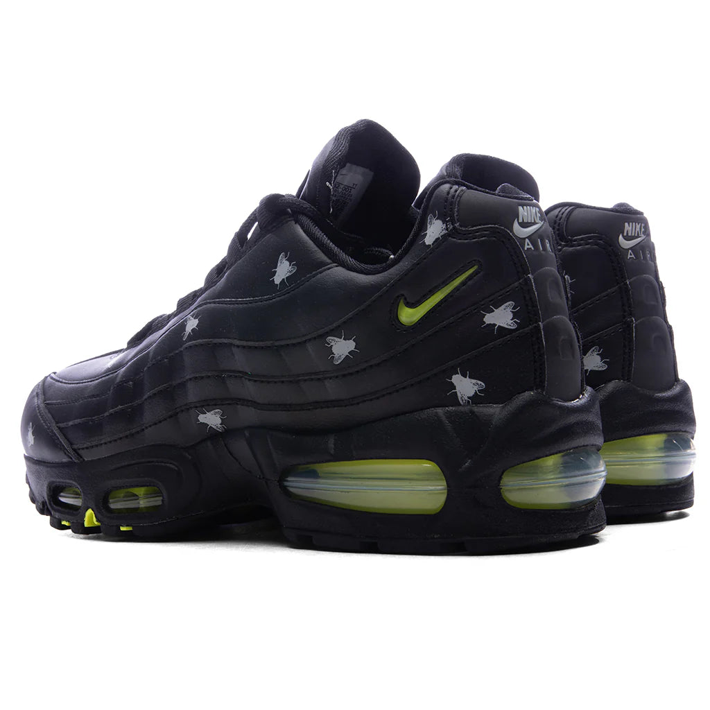 Air Max 95 Premium Black Neon Yellow Black Metallic Dark Grey