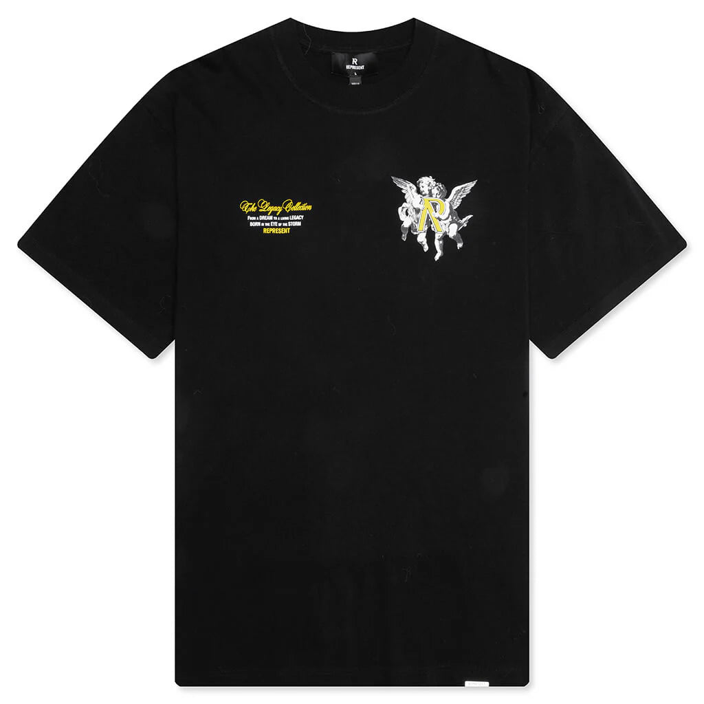 Legacy Cherubs T Shirt Jet Black