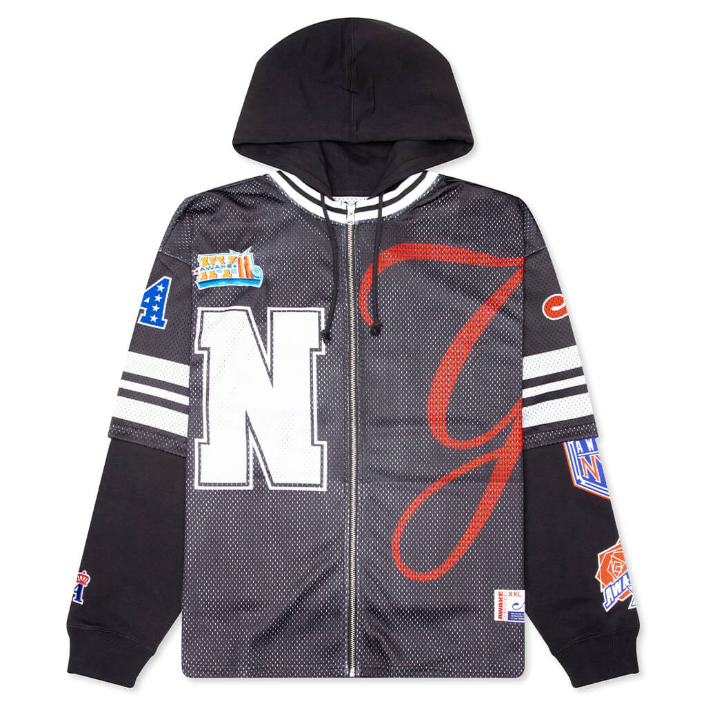 Headcrack Champs Jersey Zip Hoodie Black