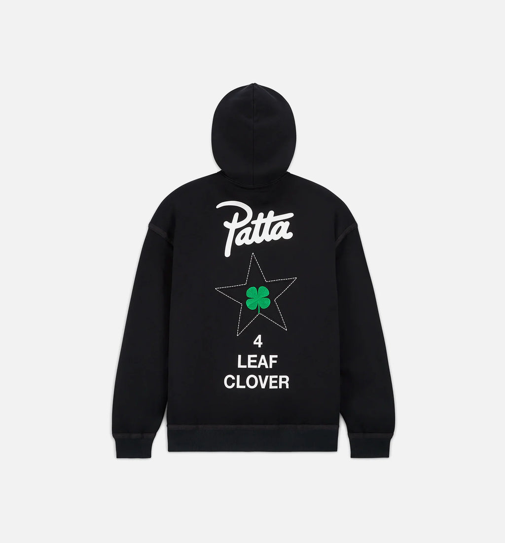 Patta Four Leaf Clover Utility Fleece Mens Hoodie Black