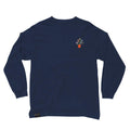 The Quiet Life Plants Embroidery Long Sleeve T Navy