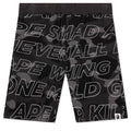 Kids Text Color Camo Shorts Black