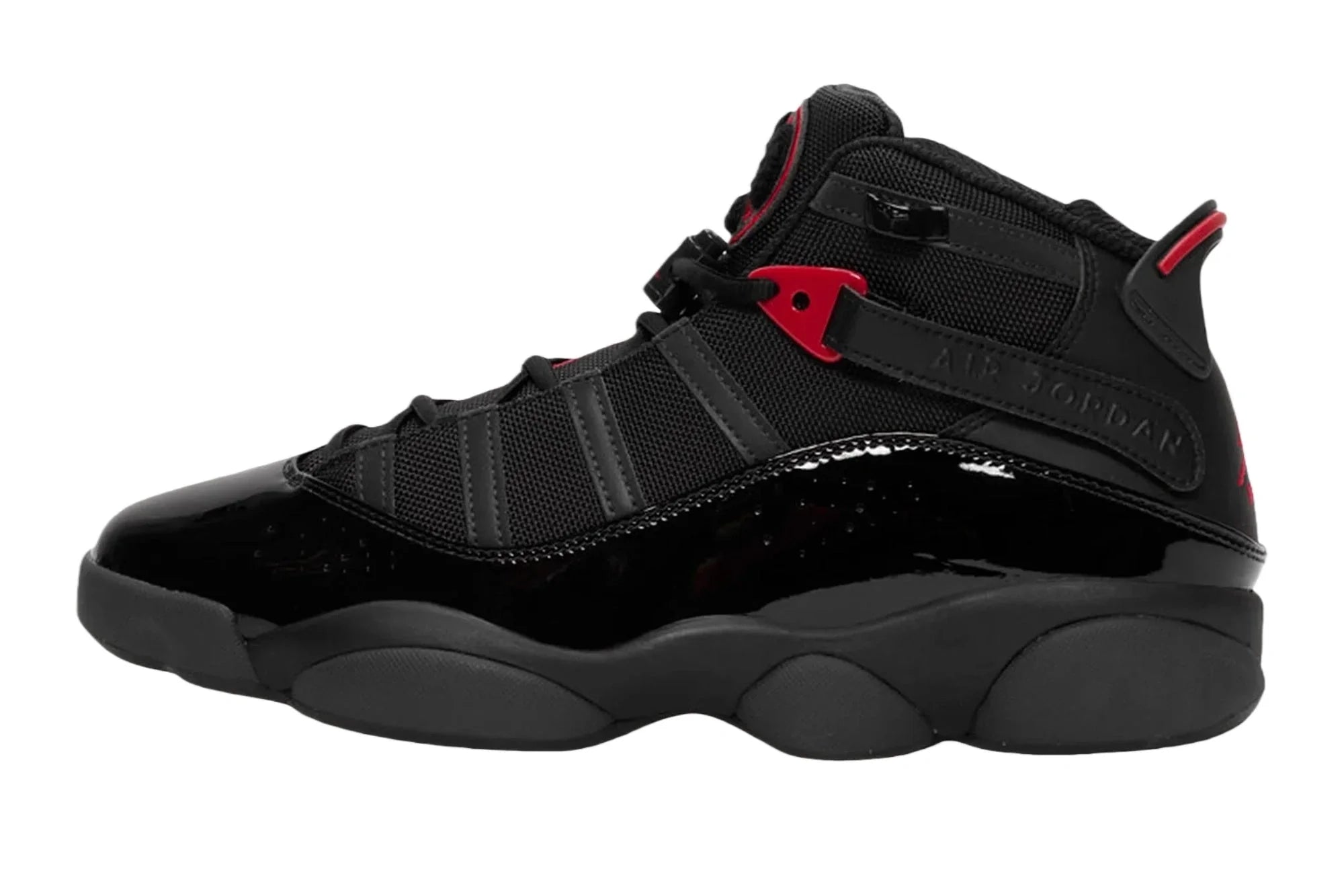 Jordan 6 Rings Anthracite Fire Red