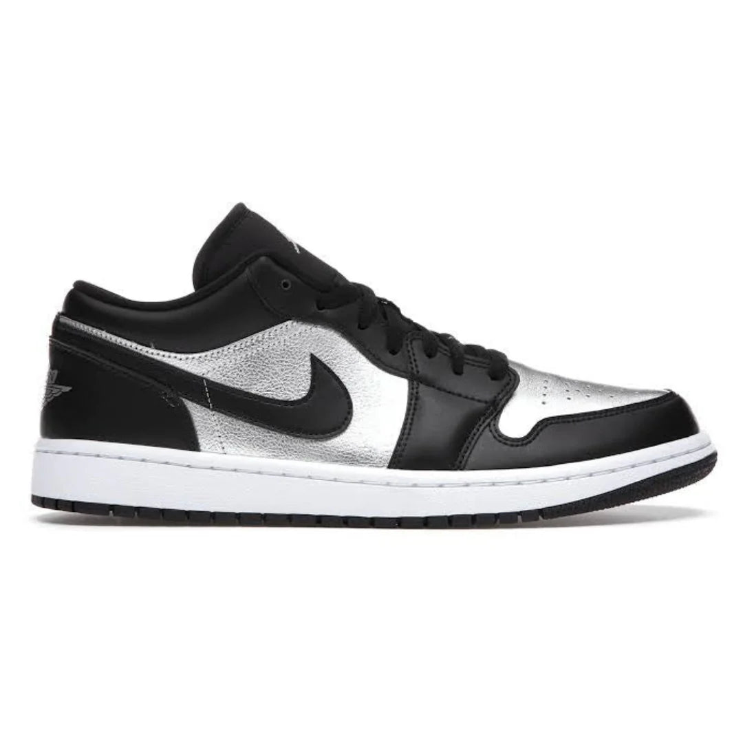Jordan 1 Low Black Metallic Silver