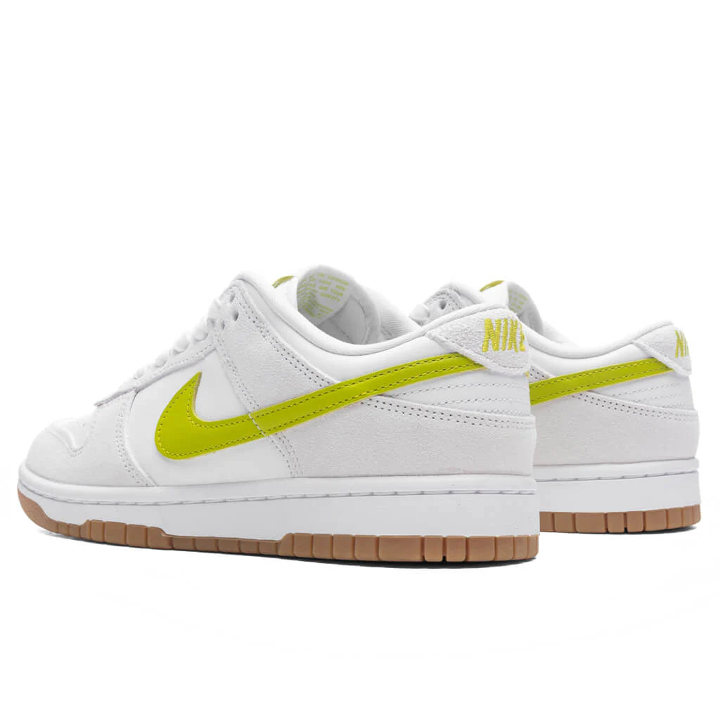 Women's Dunk Low - White/Bright Cactus/Gum Yellow