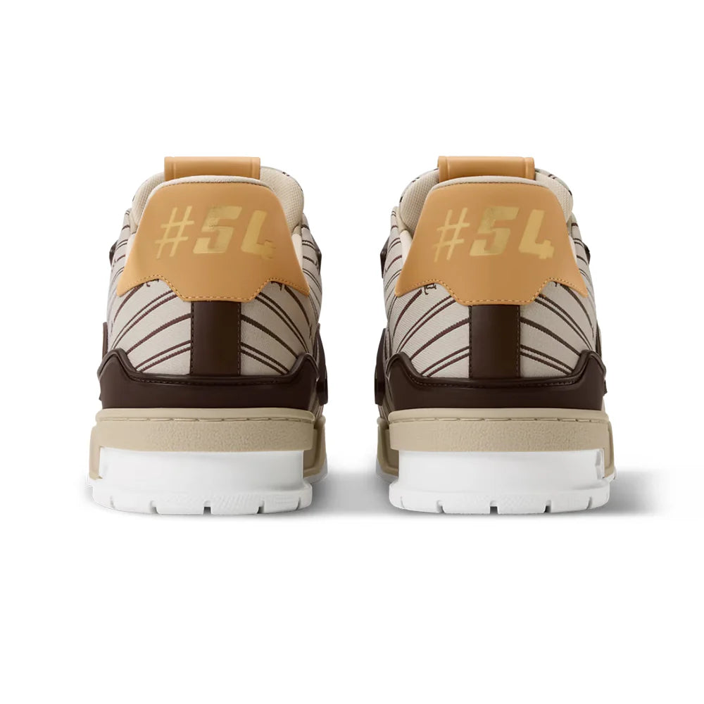LV Trainer Beige Jacquard