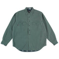 Theories Union Flannel Lined Button Up Shirt Sea Green
