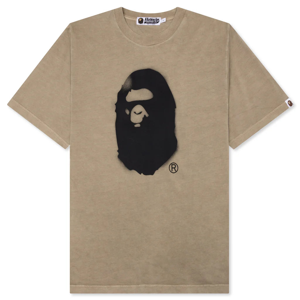 Spray Ape Head Tee Beige