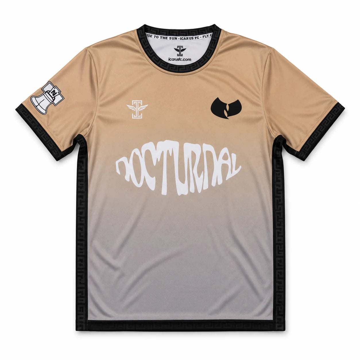 Nocturnal Soccer Jersey Tan Grey Fade