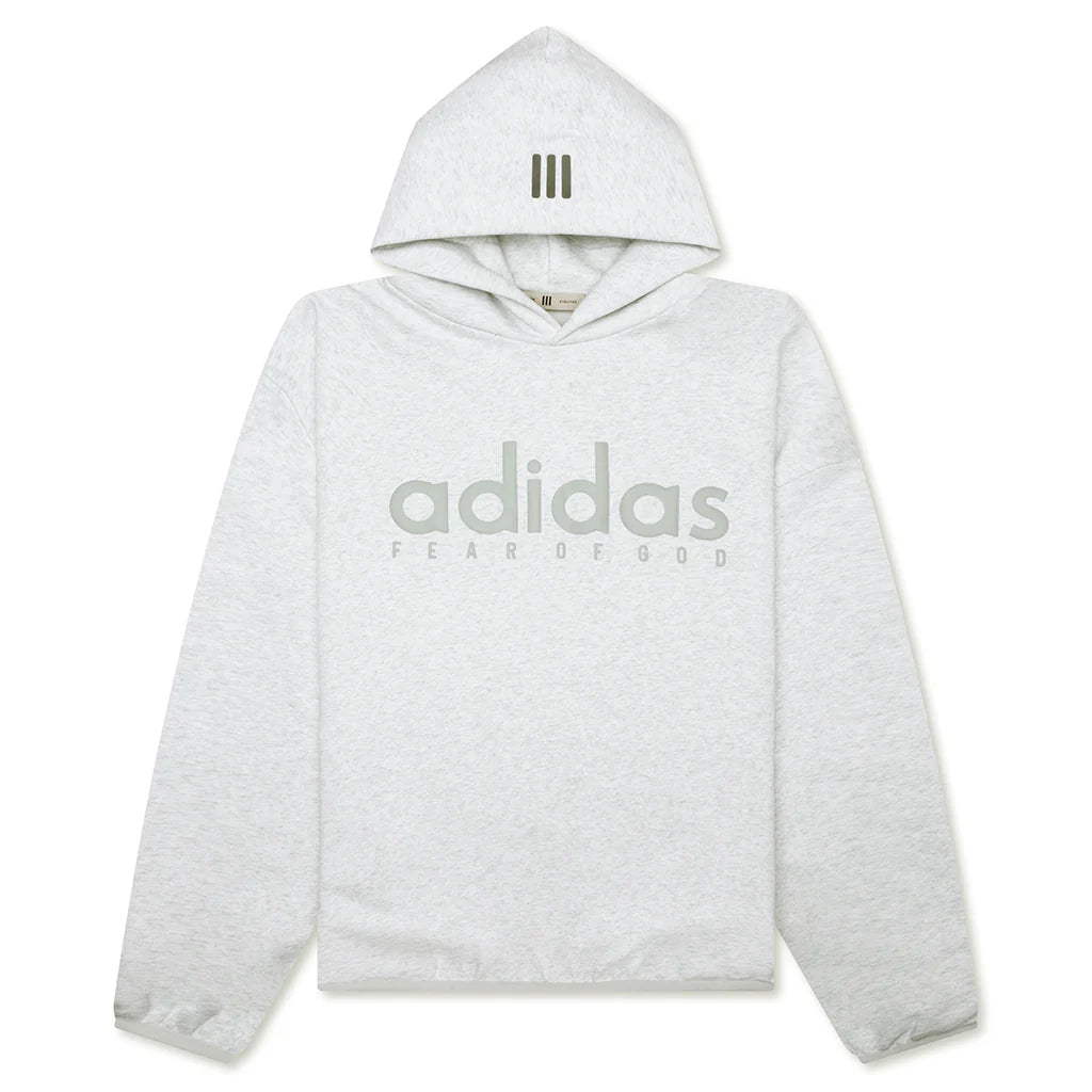 Fear of God Athletics x Adidas Cotton Fleece Hoodie Light Heather Grey