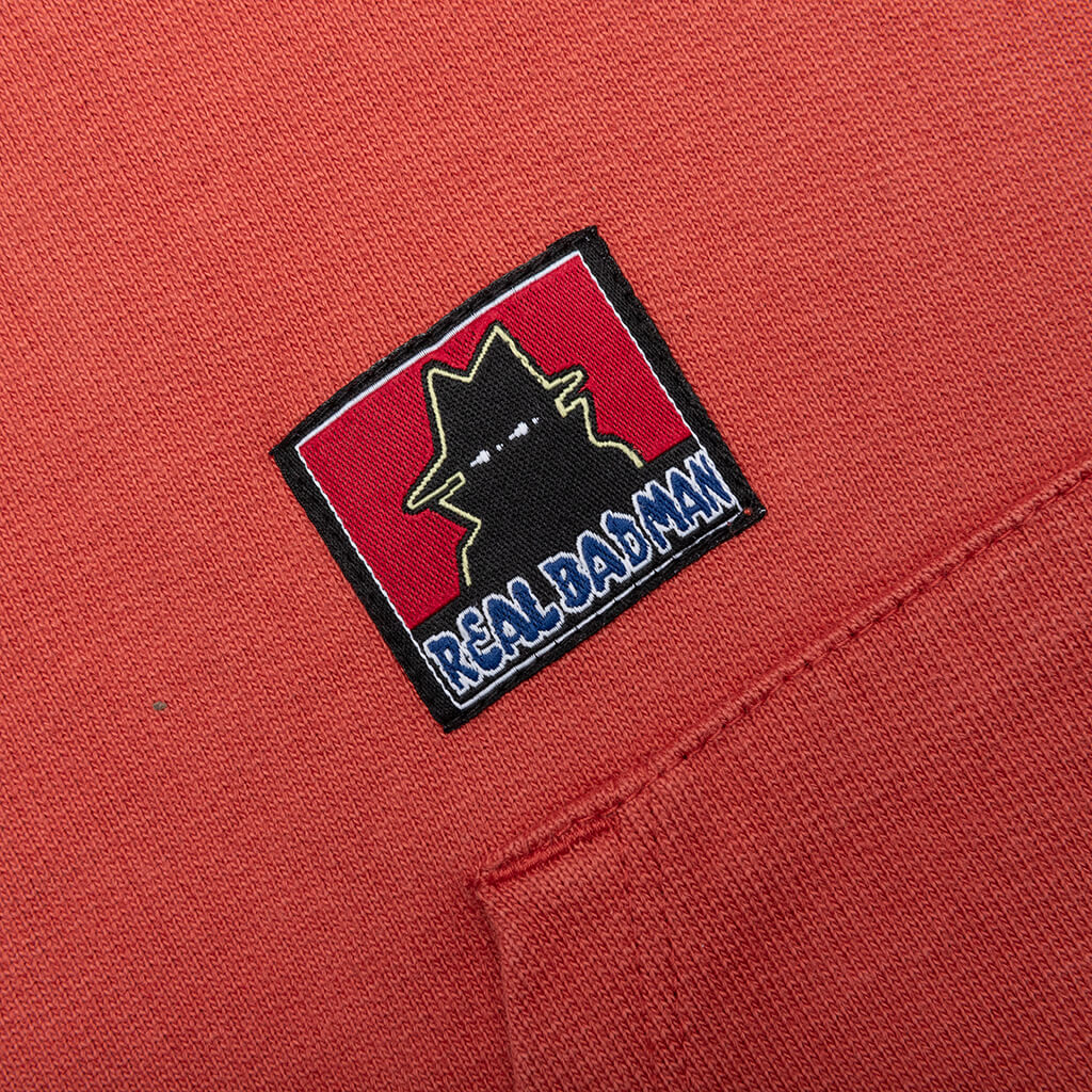 Bassline Hood Fleece Dusty Red