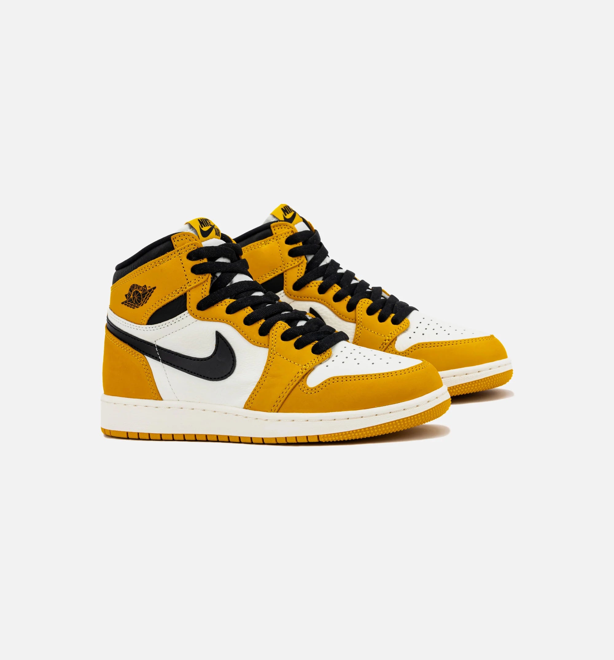 Air Jordan 1 Retro High OG Yellow Ochre Grade School Lifestyle Shoe Yellow Ochre Sail Black