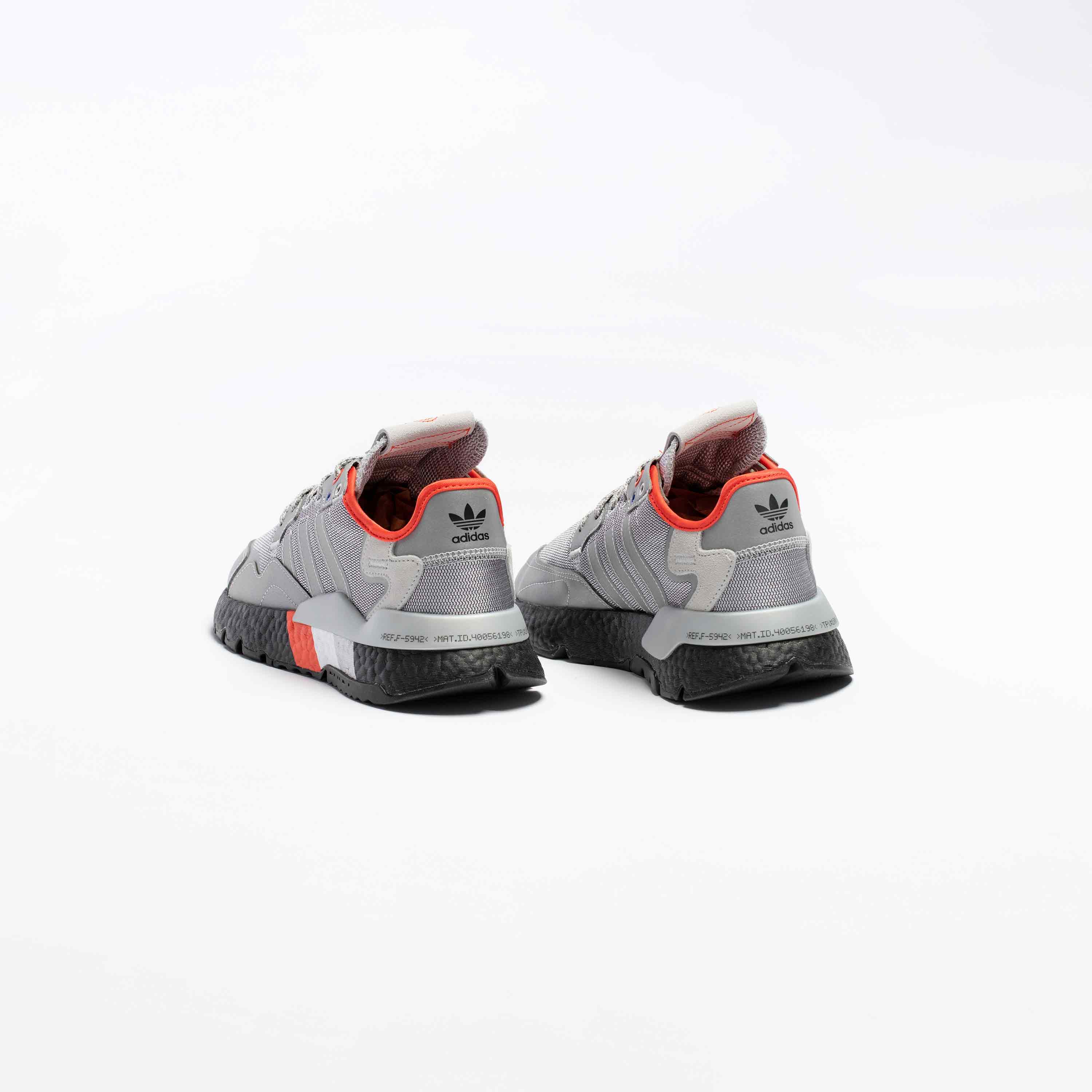 Nite Jogger 3M Mens Running Shoe Silver Metallic Silver Core Black Red White