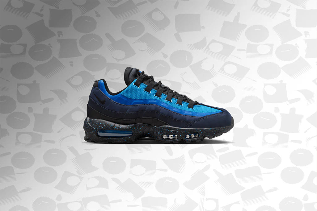 NIke x Stash Air Max 95 Obsidian Black Harbor Blue