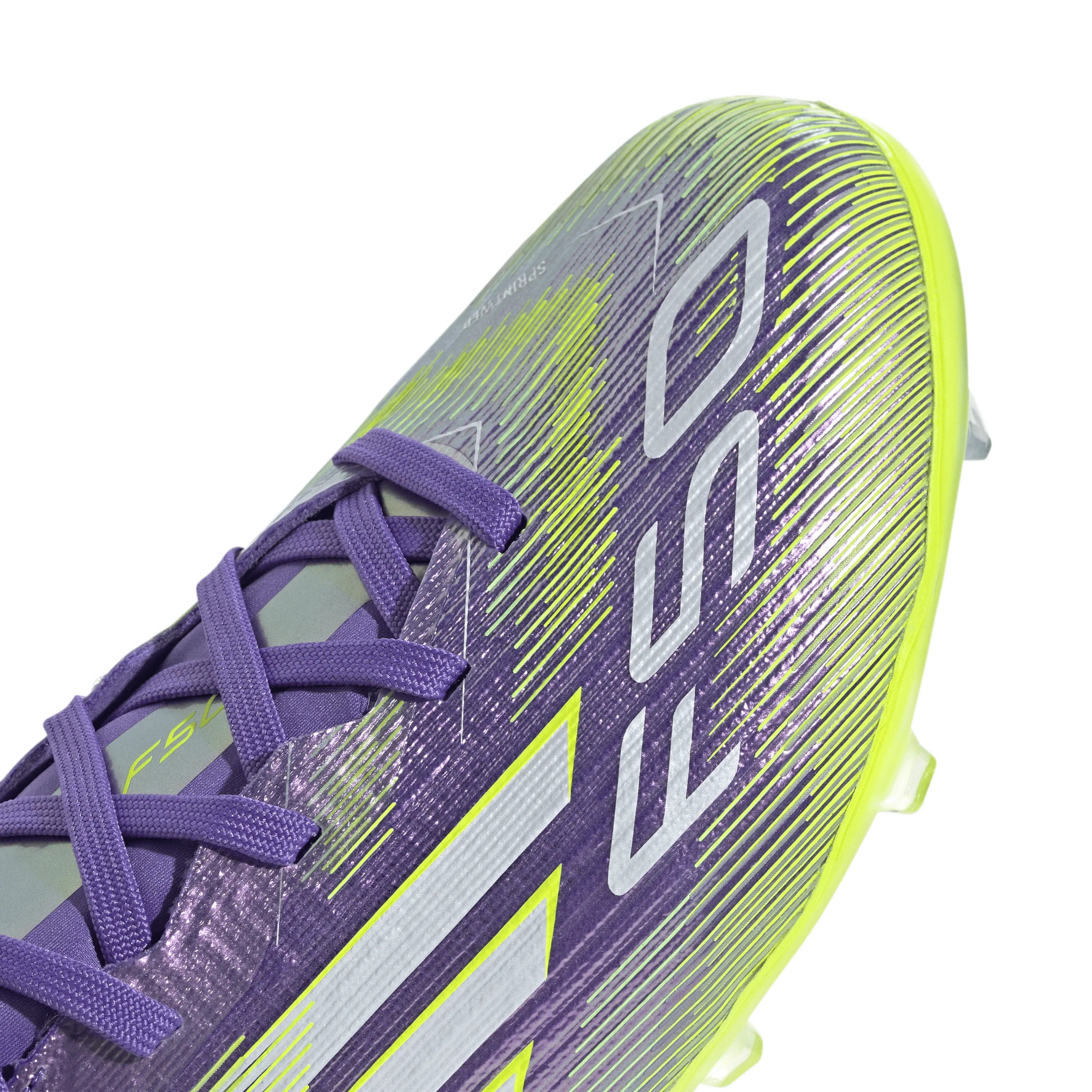 adidas F50 Elite Firm Ground Soccer Shoes Kids Purple White Lemon