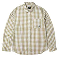 Huf H Star Button Up Long Sleeve Shirt Putty