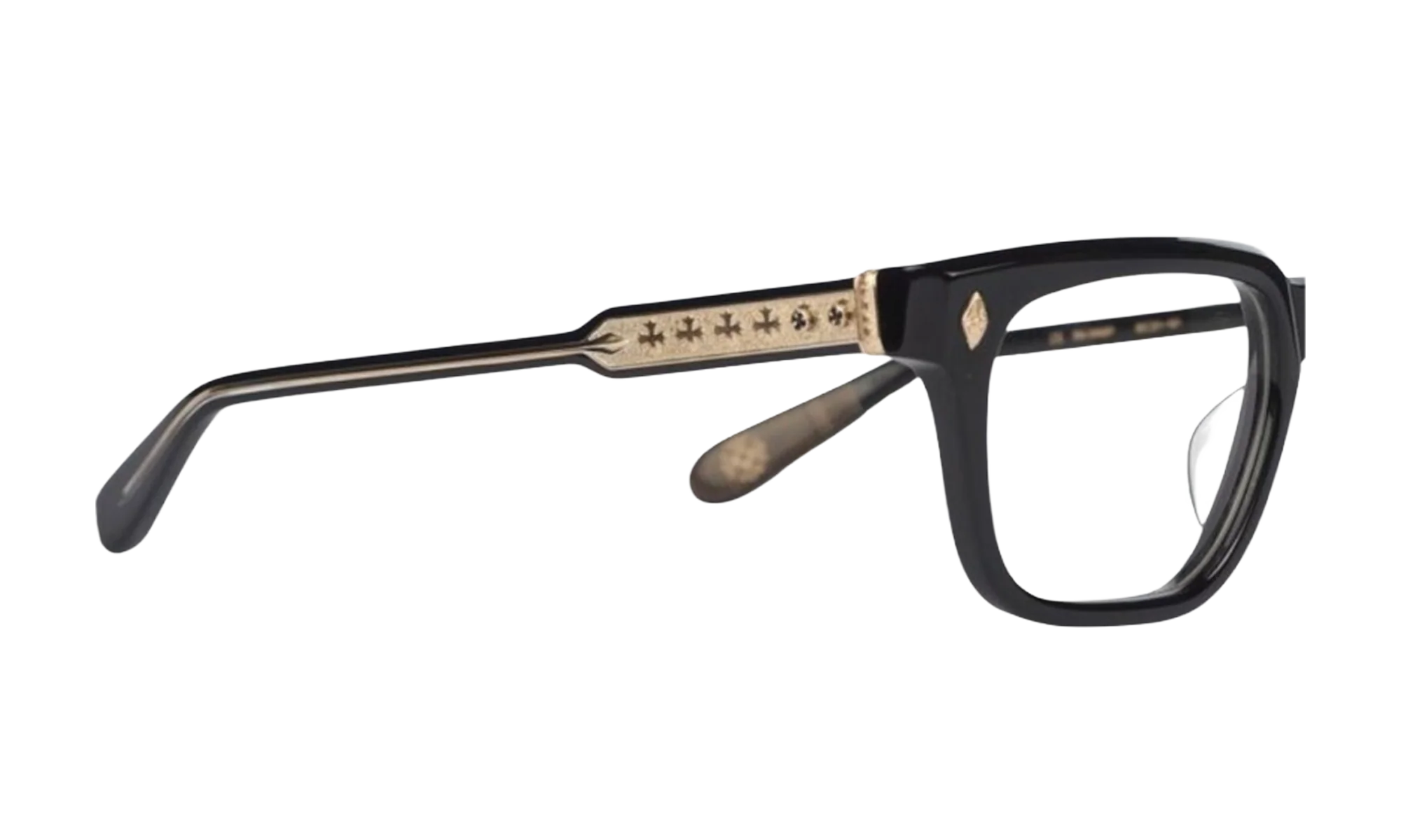 18K Gold Plated Black Glasses "Ambidixtrous" CHRM0830