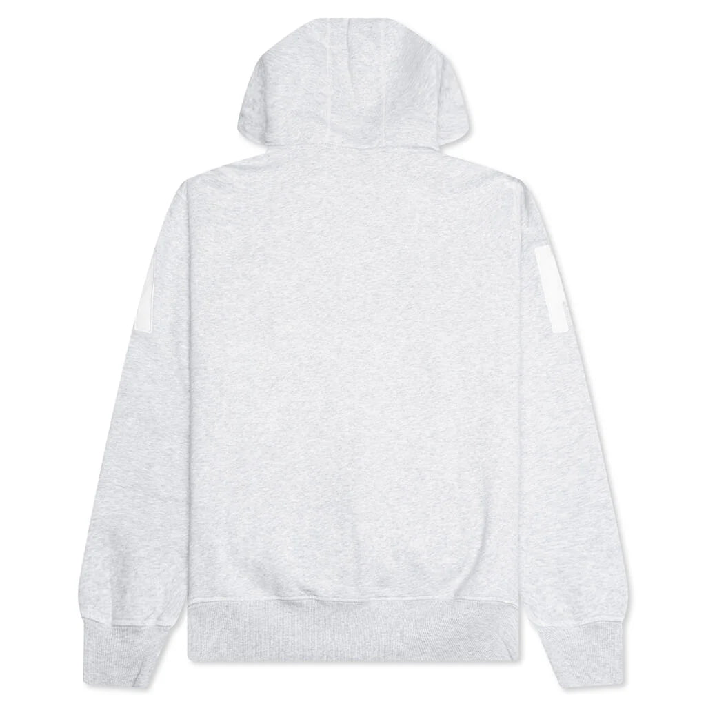 Word Salad Zip Hooded Sweatshirt Heather Grey