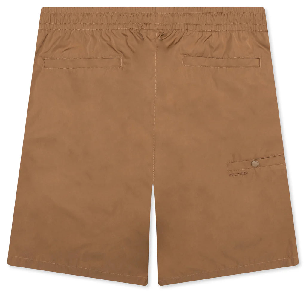 Andre Nylon Short Tan