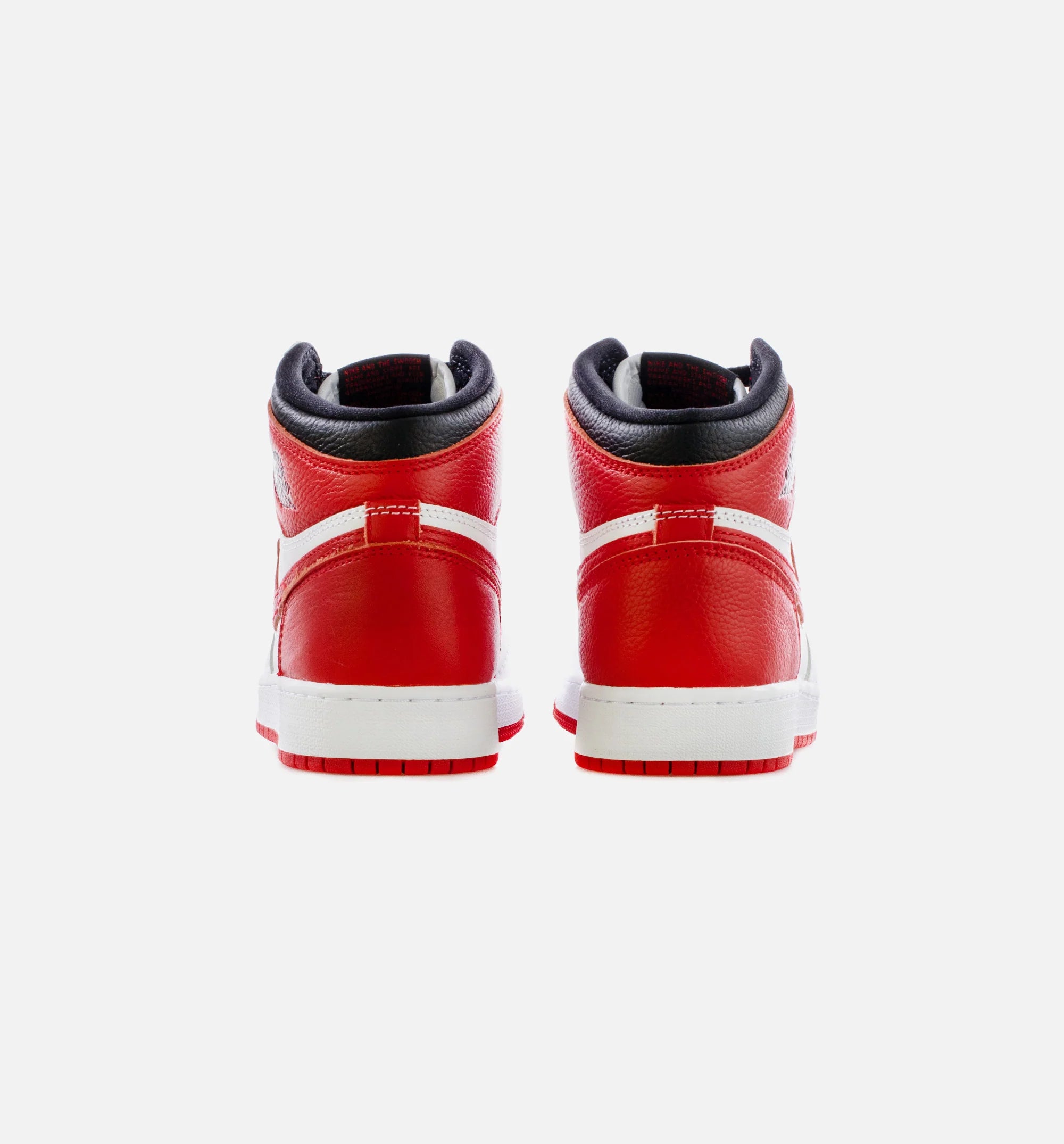 Air Jordan 1 Retro High OG Heritage Grade School Lifestyle Shoe White Red Black Free Shipping