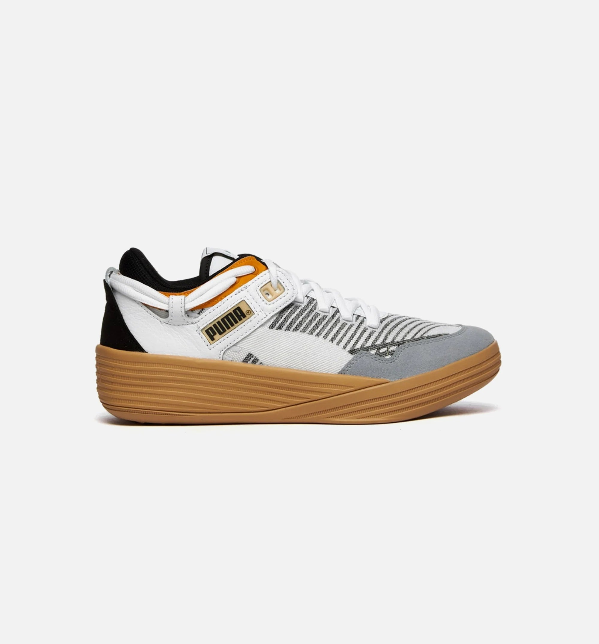 Clyde All Pro Lo Rhude X Kuzma Mens Lifestyle Shoe White Black Orange