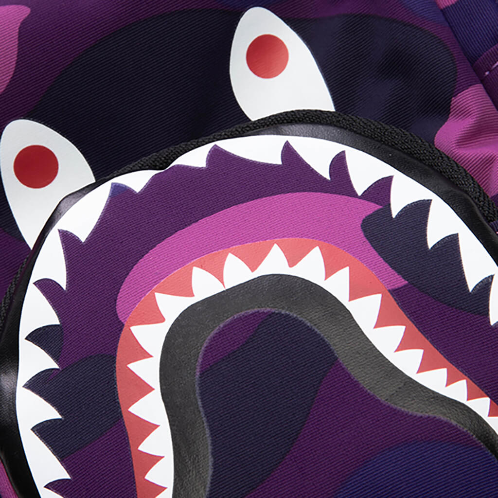 Color Camo Shark Mini Bag Purple