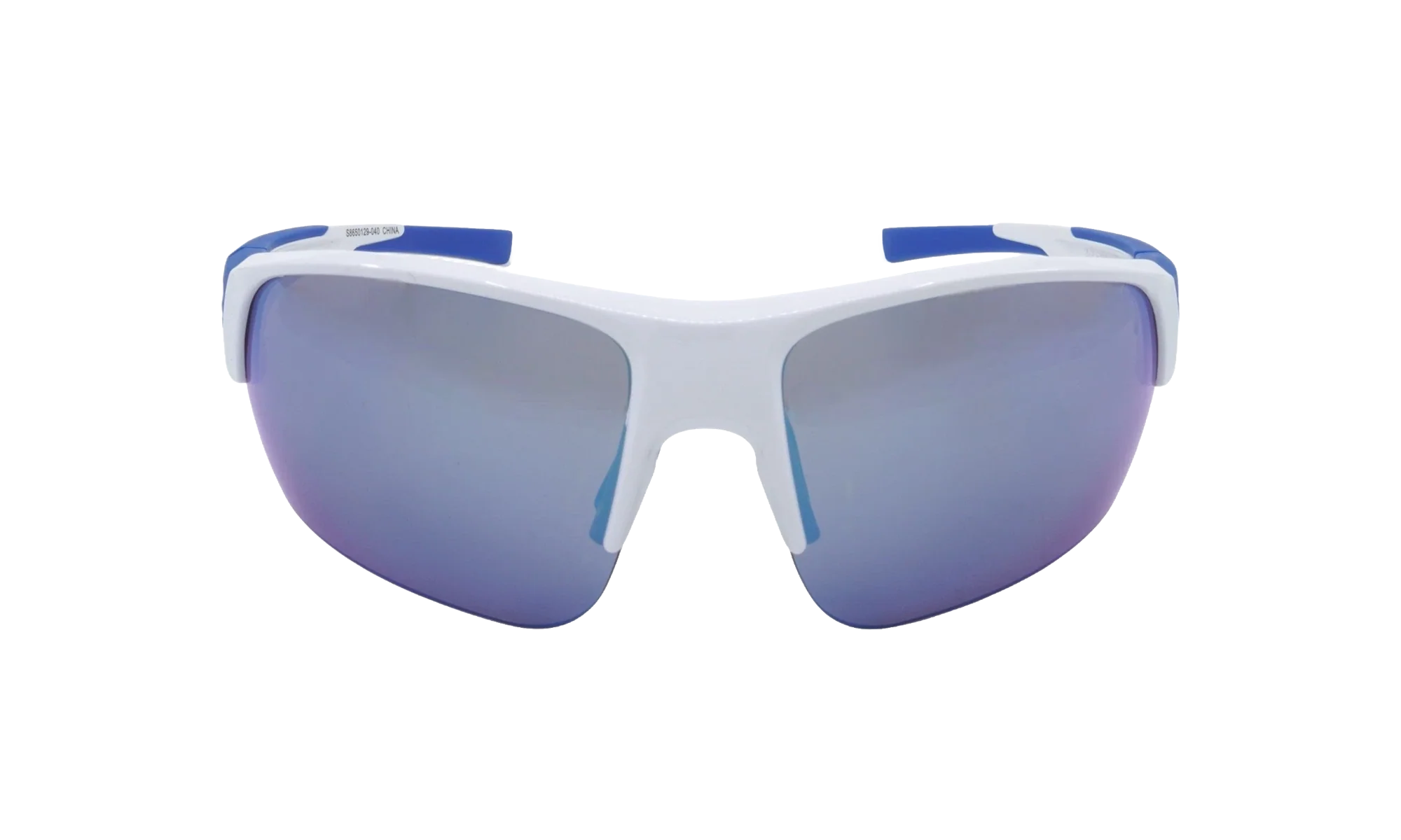 Changeup Dual Sunglasses "Gray Mirror - Shiny White / Royal Blue" S8650129 040
