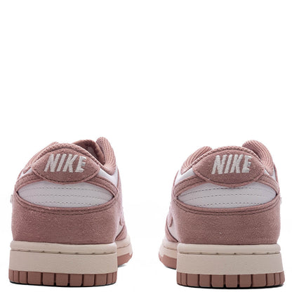 Womens Dunk Low Rose Whisper White Particle Pink Sail Metallic Silver