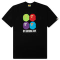 Multi Ape Head By Bathing Ape Relaxed Fit Tee Black