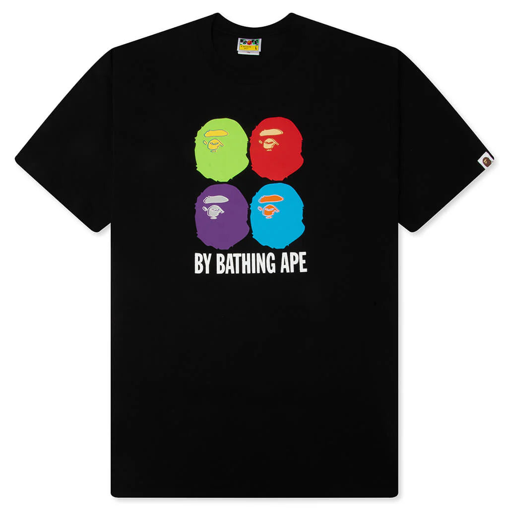 Multi Ape Head By Bathing Ape Relaxed Fit Tee Black