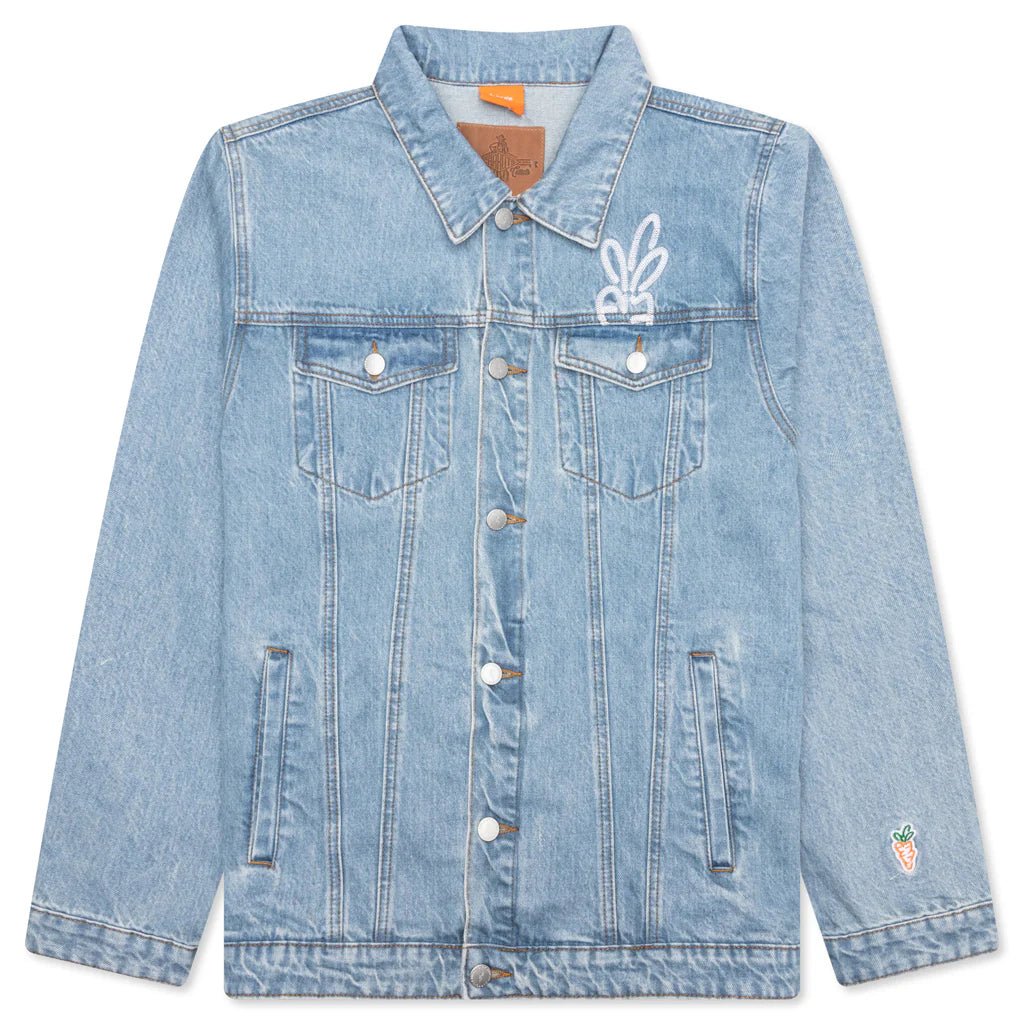 Wordmark Denim Jacket Blue
