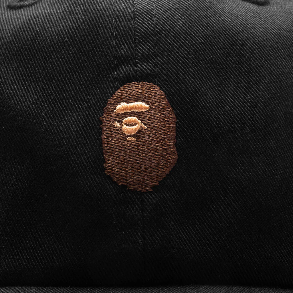 One Point Panel Cap Black