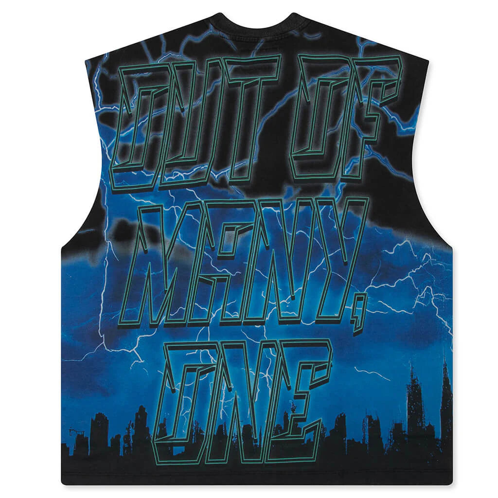 Voltage Sleeveless T Shirt Blue