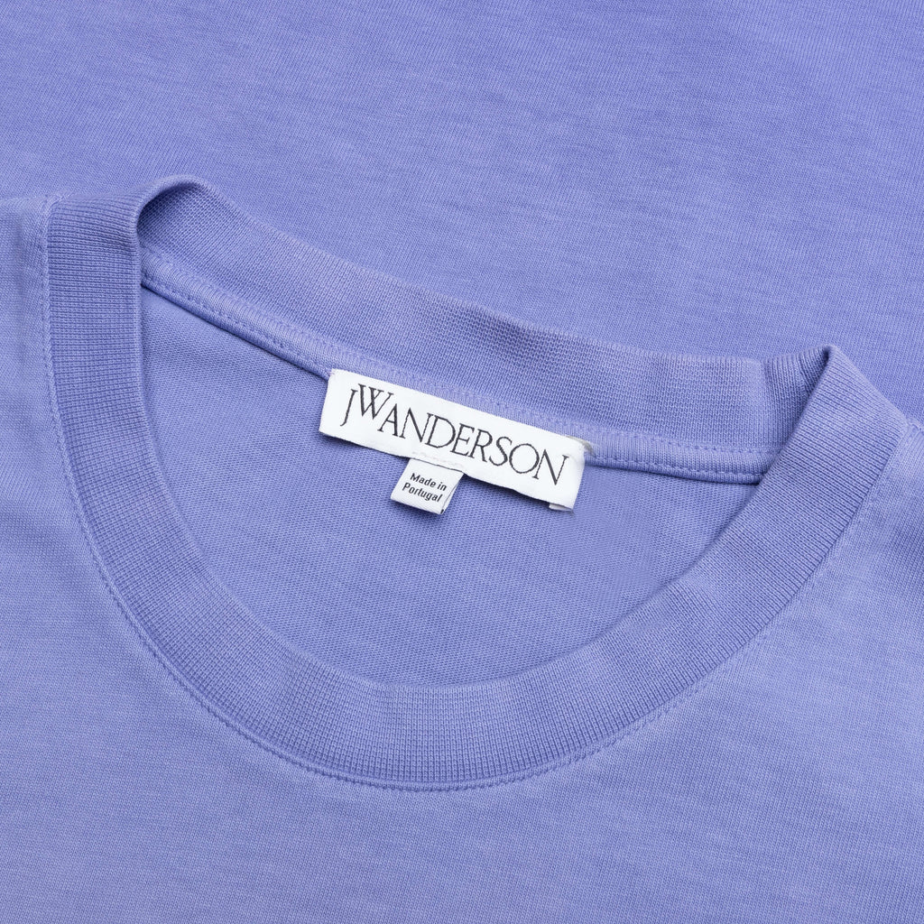 Logo Embroidery Gradient T Shirt Lavender