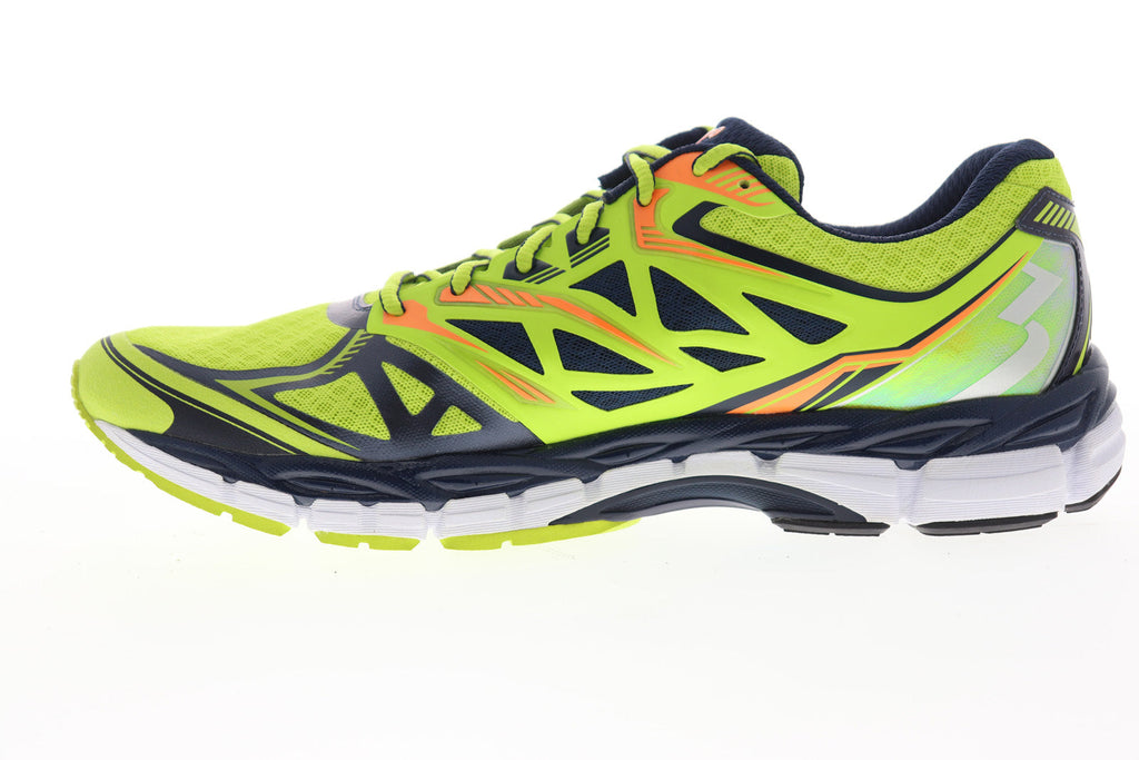 Voltar Mens Green Mesh Low Top Lace Up Athletic Running Shoes