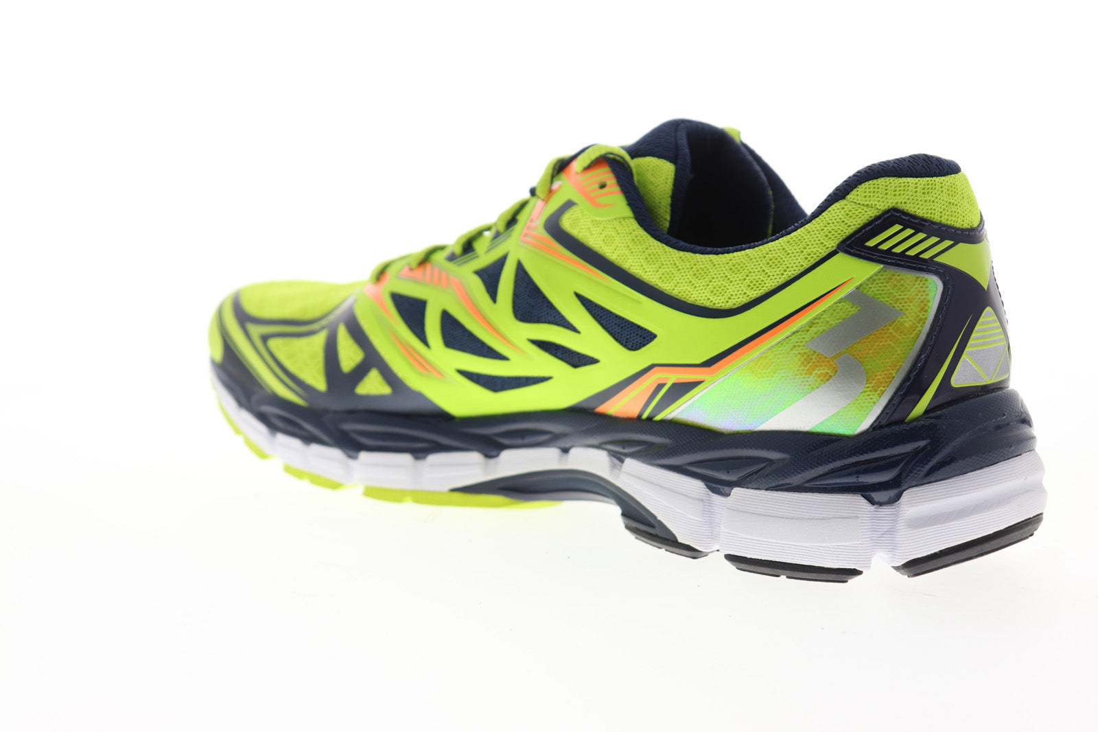 Voltar Mens Green Mesh Low Top Lace Up Athletic Running Shoes