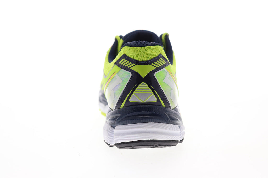 Voltar Mens Green Mesh Low Top Lace Up Athletic Running Shoes