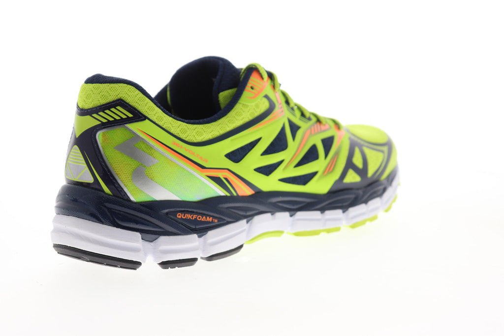 Voltar Mens Green Mesh Low Top Lace Up Athletic Running Shoes