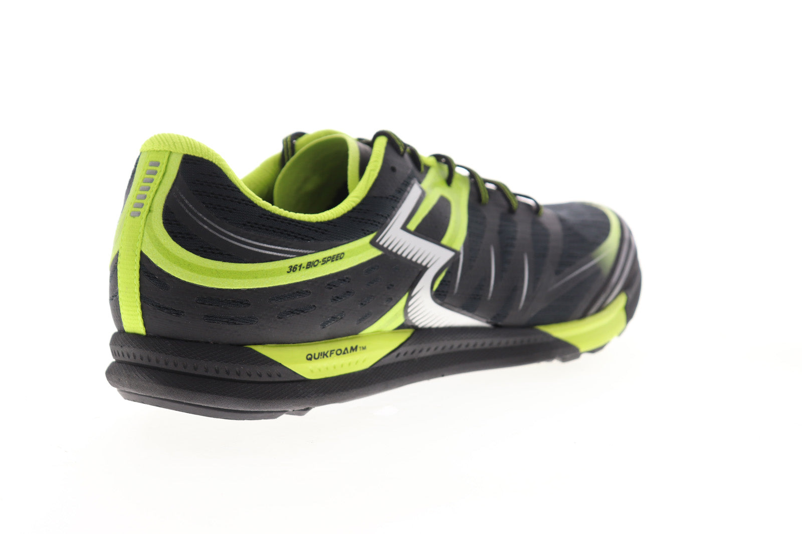 Bio Speed Mens Black Mesh Low Top Athletic Cross Training Shoes