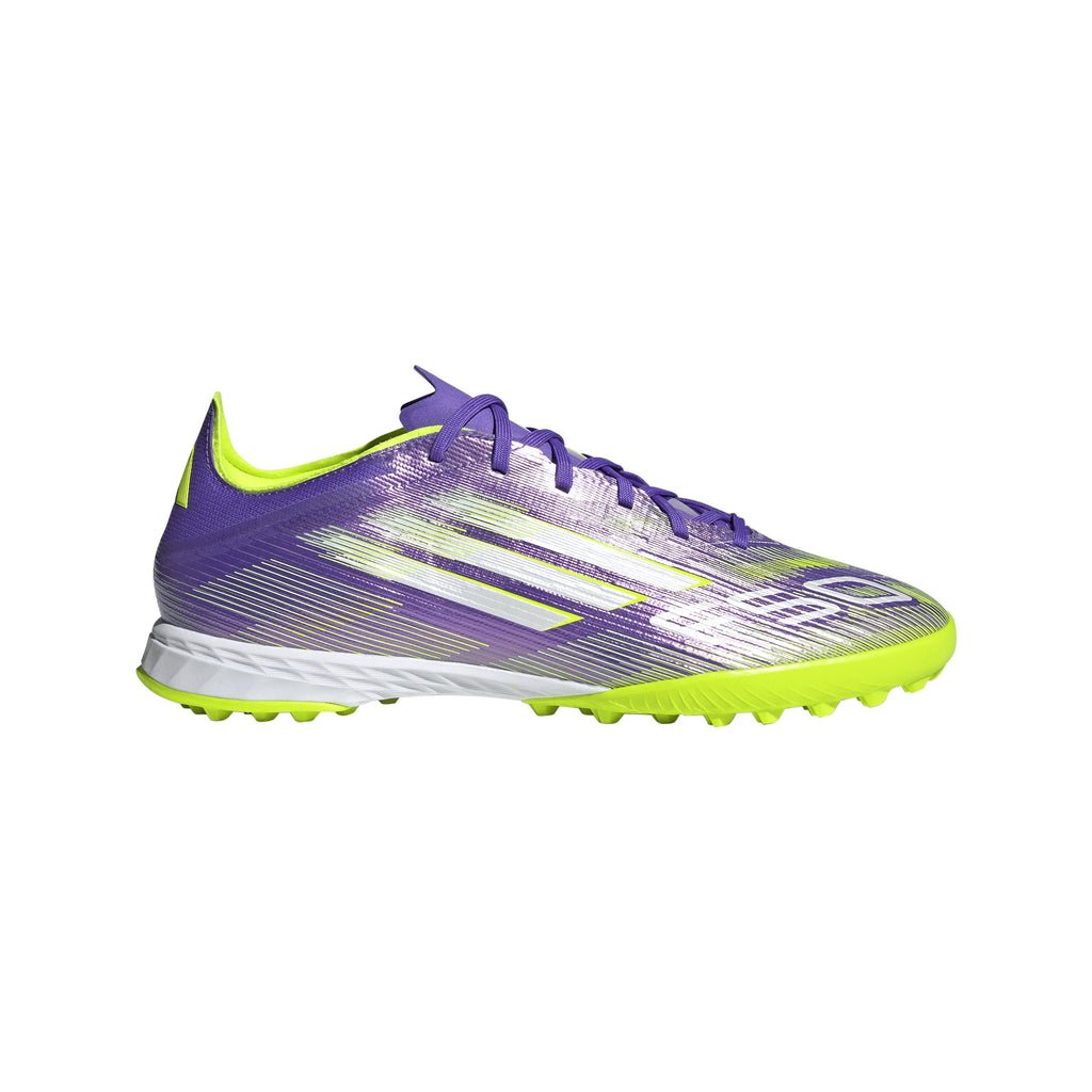 adidas F50 Pro Turf Soccer Cleats Purple White Lemon