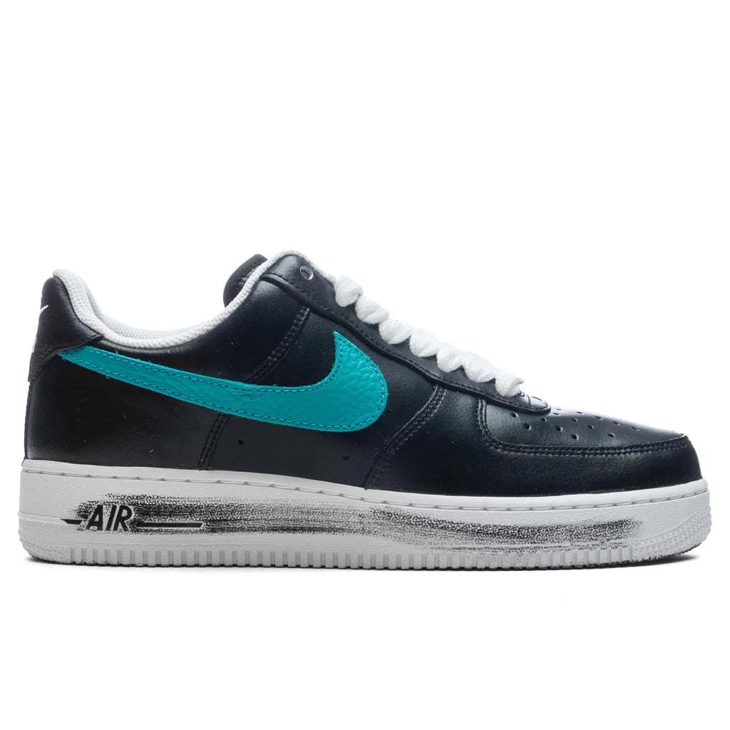 Nike x PEACEMINUSONE Air Force 1 07 Para Noise 30 Black New Emerald Pinkfire