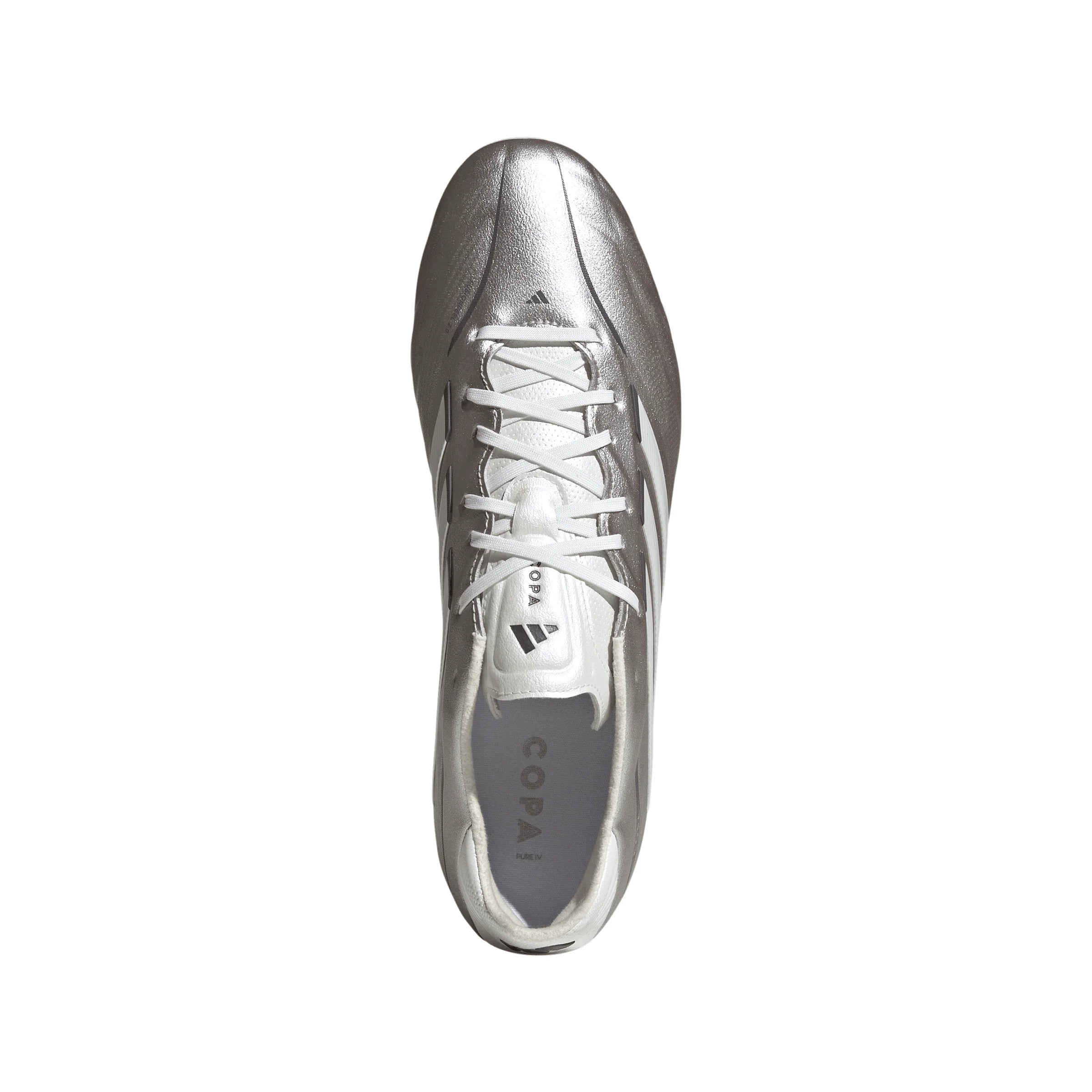 adidas Copa Pure IV Pro FG Firm Ground Mens Soccer Cleats Metal Silver