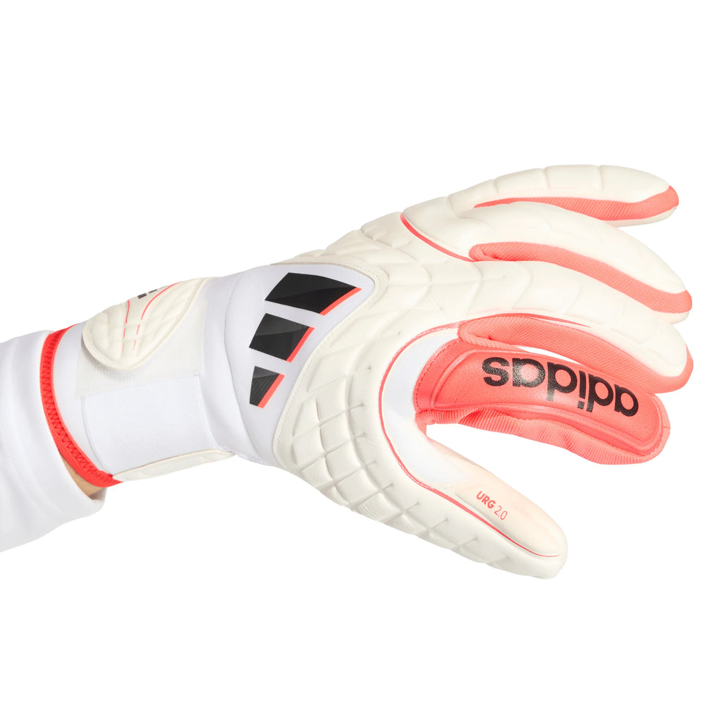adidas Copa Pro Fingersave Goalkeeper Soccer Glove White Red Black