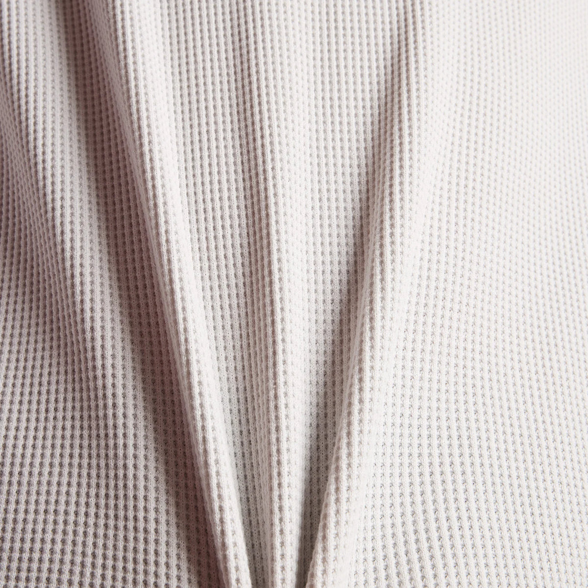 New Balance Numeric Waffle Knit Long Sleeve Henley Oatmeal