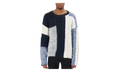 Knit Patchwork Sweater "Mixed Blues" BALMAINMS7 11