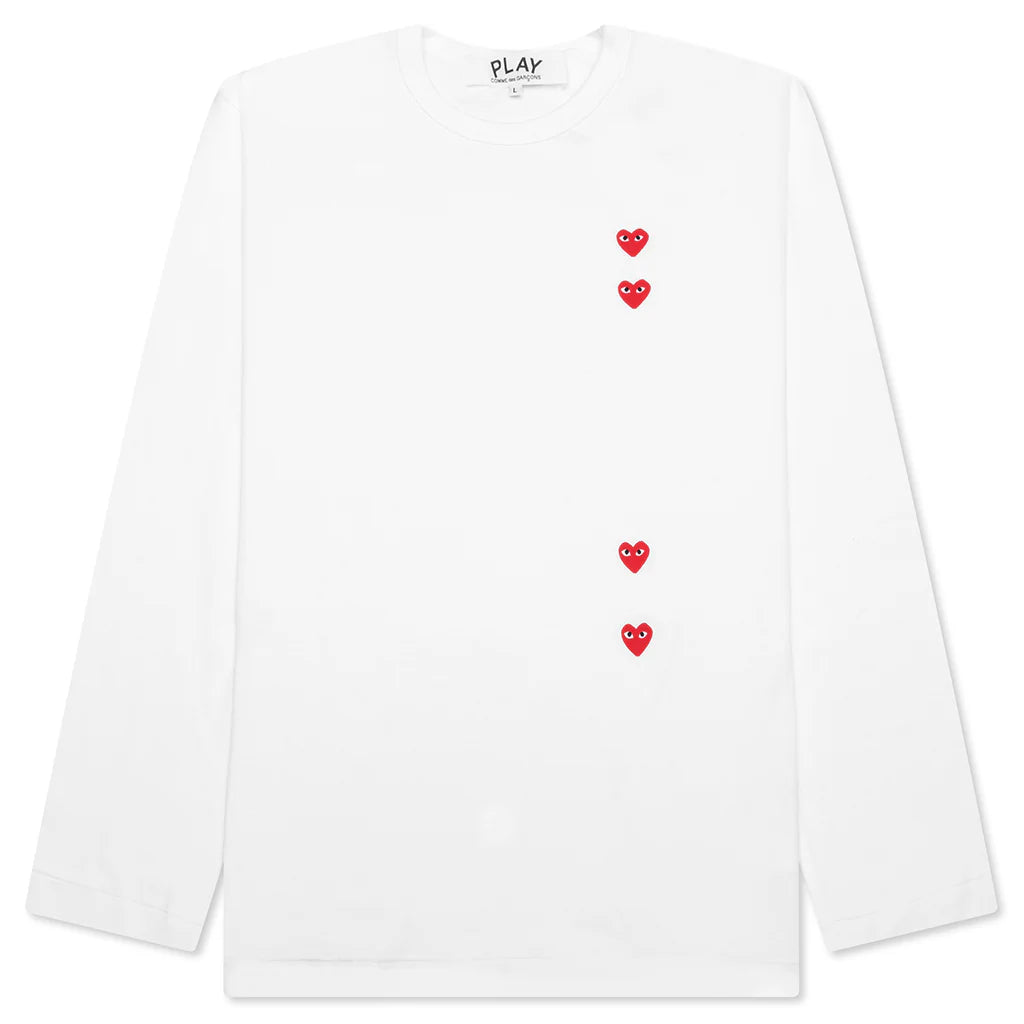 Logo Print Any Heart L S T Shirt White