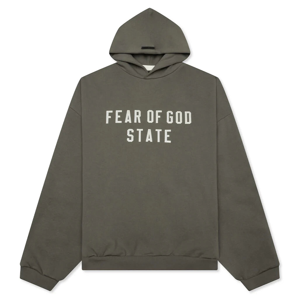 90s Fleece Hoodie Moss