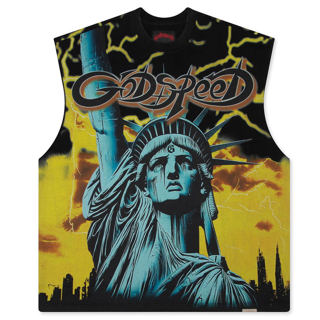 Voltage Sleeveless T Shirt Yellow