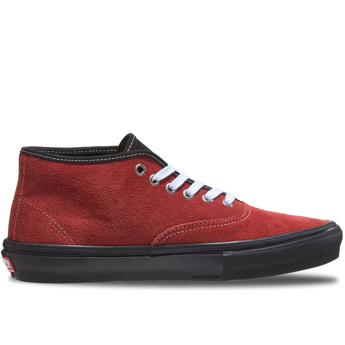 Vans Skate Authentic Mid Poppy Ember Red Black